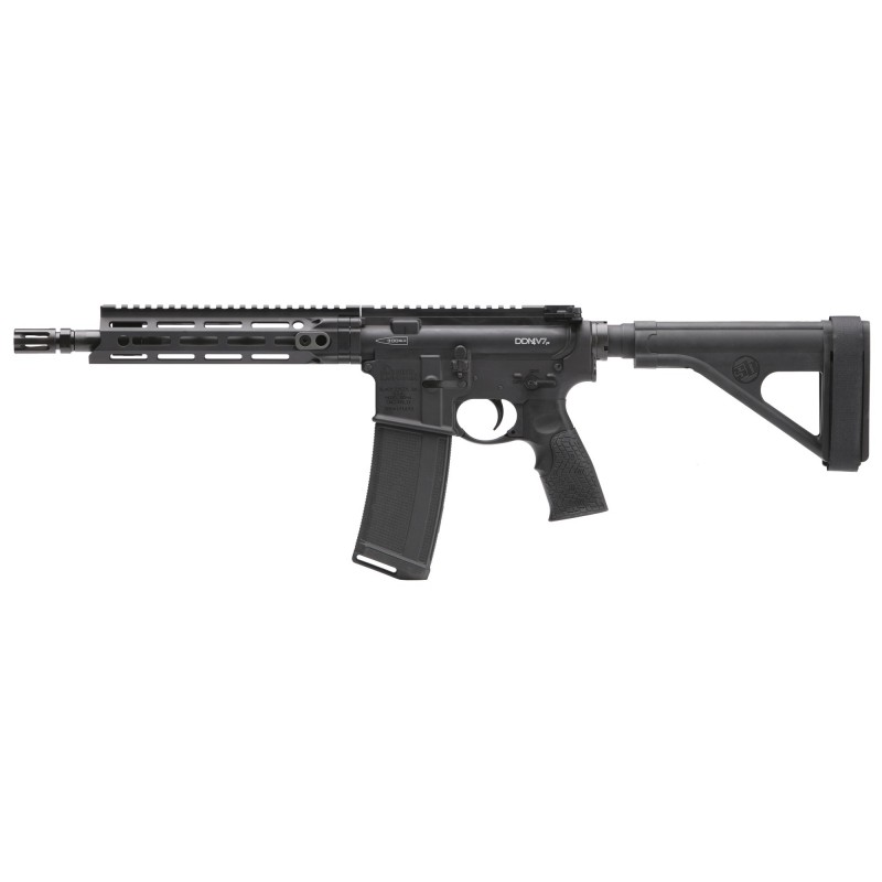 Daniel Defense DDM4 V7, Semi-automatic, AR Pistol, 300 Blackout, 10.3" Cold Hammer Forged Barrel, Aluminum Reciever, Black Fini