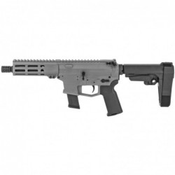 View 1 - Angstadt Arms UDP-9, Semi-automatic Pistol, 9MM, 6" Chrome Moly Barrel, 1:10 Twist, Aluminum Frame, Gray Finish, Magpul K2 Pist