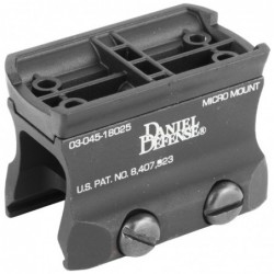View 1 - Daniel Defense Micro Aimpoint Mount, Fits Picatinny, Includes Lower 1/3 Adapter, Black 03-045-18025
