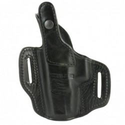 View 2 - Don Hume 721-P Holster, Fits Glock 19/23/32, Right Hand, Black Leather J333055R