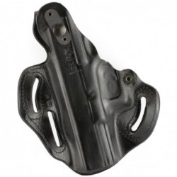 View 2 - DeSantis Gunhide Thumb Break Scabbard Belt Holster, Fits Glock 17/22, Right Hand, Black Leather 001BAB2Z0