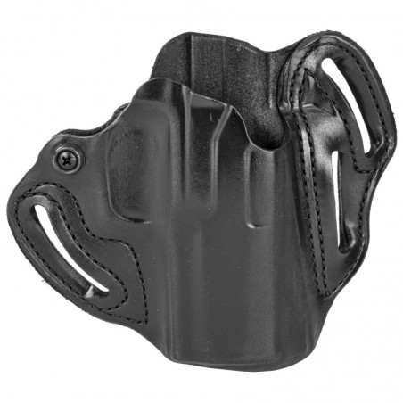 DeSantis Gunhide 002, Speed Scabbard, Belt Holster, Fits SIG P250C/P320C/P320XCompact, Right Hand, Black Leather 002BA8HZ0