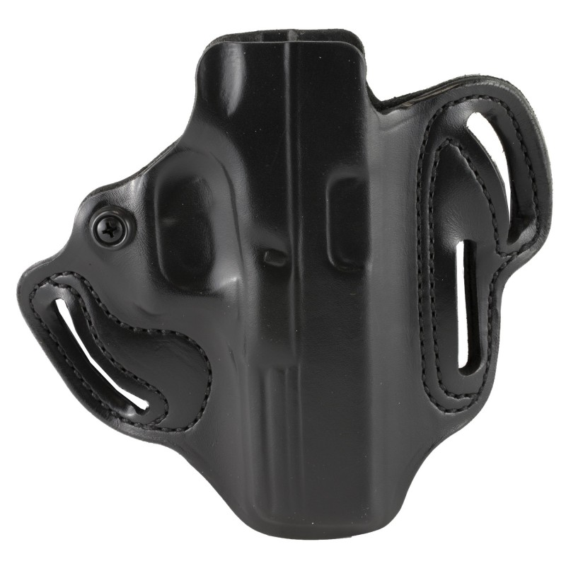 DeSantis Gunhide Speed Scabbard Belt Holster, Fits Glock 17/22, Right Hand, Black Leather 002BAB2Z0