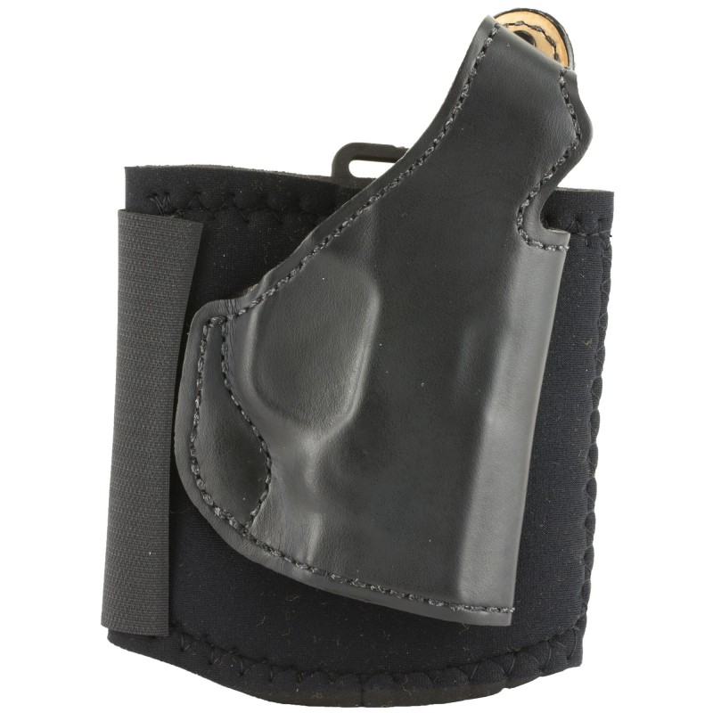 DeSantis Gunhide Die Hard Ankle Holster, Fits S&W Bodyguard .380, Right Hand, Black Leather 014PCU7Z0