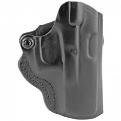 View 1 - DeSantis Gunhide Mini Scabbard Belt Holster, Fits Glock 19/19x/23/36/45, Right Hand, Black Leather 019BAB6Z0