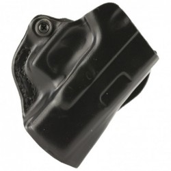 View 1 - DeSantis Gunhide Mini Scabbard Belt Holster, Fits Glock 26/27/33, Right Hand, Black Leather 019BAE1Z0