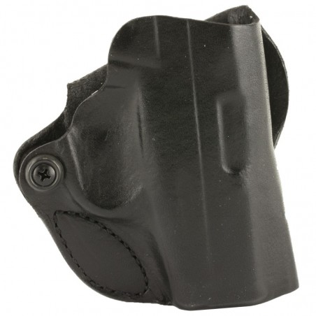 DeSantis Gunhide Mini Scabbard Belt Holster, Fits SCCY CPX 1 & 2, Right Hand, Leather Material,  Black Finish 019BAY6Z0