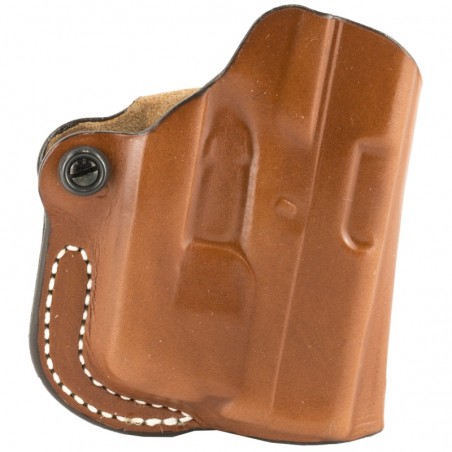 DeSantis Gunhide Mini Scabbard Belt Holster, Fits Glock 43 with Streamlight TLR6, Right Hand, Tan Leather 019TA0CZ0