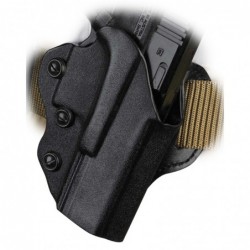 View 1 - DeSantis Gunhide Facilitator Belt Holster, Fits Glock19/19X/23, Right Hand, Black Kydex 042KAB6Z0