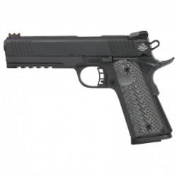 Armscor Rock Island, Full Size Pistol, 45ACP, 5", Steel Frame, Parkerized Finish, G10 Grips, Adjustable Sights, Ambidextrous, 8