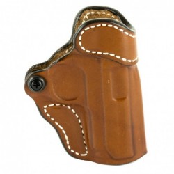 View 1 - DeSantis Gunhide 155 Criss-Cross, Belt Holster, Right Hand, Tan Leather, Fits Sig P938, Kimber Micro 9mm 155TA37Z0