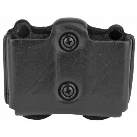 DeSantis Gunhide A01, DBL MAG Pouch, Magazine Pouch, Fits Glock 43, Ambidextrous, Black Leather A01BJYYZ0