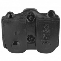 View 2 - DeSantis Gunhide A01, DBL MAG Pouch, Magazine Pouch, Fits Glock 43, Ambidextrous, Black Leather A01BJYYZ0