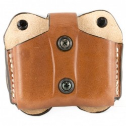 View 1 - DeSantis Gunhide Double Magazine Pouch, Single Stack 9MM/40, Ambidextrous, Tan Leather A01TJEEZ0