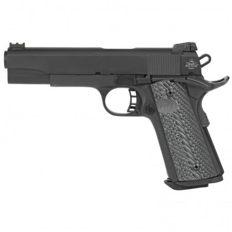 Armscor Rock Island, Full Size Pistol, 40S&W, 5", Steel Frame, Parkerized Finish, G10 Grips, Adjustable Sights, Ambidextrous, 8
