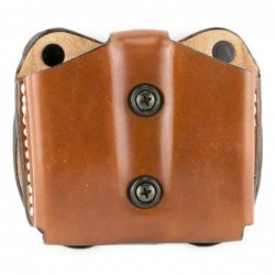 View 1 - DeSantis Gunhide Double Magazine Pouch, Double Stack 9MM/40, Ambidextrous, Tan Leather A01TJGGZ0