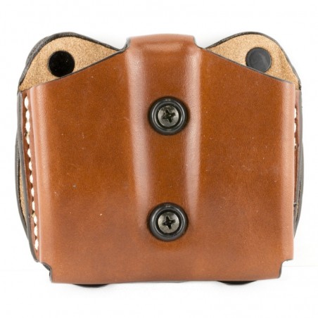 DeSantis Gunhide Double Magazine Pouch, Double Stack 9MM/40, Ambidextrous, Tan Leather A01TJGGZ0