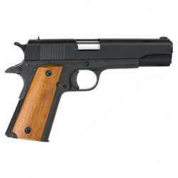 View 2 - Armscor Rock Island 1911, 38 Super, 5" Barrel, Steel Frame, Parkerized Finish, Wood Grips, Fixed Sights, 9Rd, 1 Magazine, Right