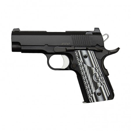 Dan Wesson DW ECO, Single Action, 1911, 9MM, 3.5" Barrel, Alloy Frame, Black Finish, G10 Grips, Night Sights, 8Rd, 2 Magazines