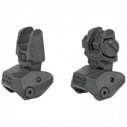 View 1 - FAB Defense Flip Up Front and Rear Sight Set, Fits Picatinny Rails, Polymer, Black FX-FRBSKIT
