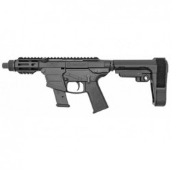 FightLite Industries MXR Semi-automatic Pistol, 9MM, 5" Barrel, Aluminum Frame, SBA3 Pistol Brace, M-Lok Forend, Uses Glock Mag