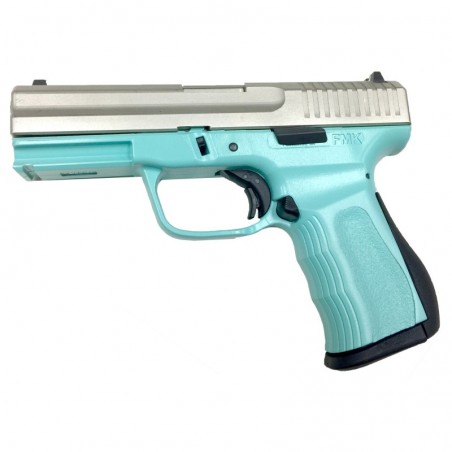 FMK Firearms 9C1 Gen 2, Striker Fired, Compact Pistol, 9MM, 4" Barrel, Polymer Frame, Light Blue Finish w/Black Slide, Fixed Si