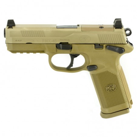 FN America FNX-45 Tactical, DA/SA, Semi-automatic, Full Size Pistol, 45 ACP, 4.5" Barrel, Polymer Frame, Flat Dark Earth Finish