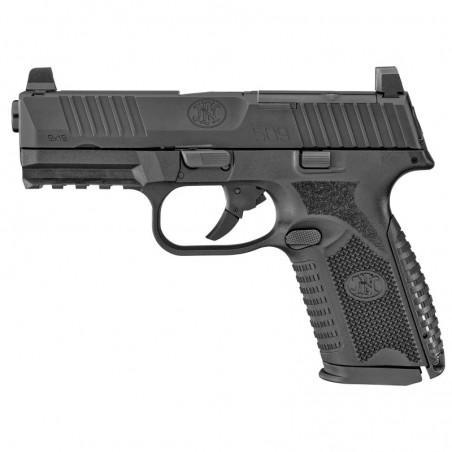 FN America FN 509M, MRD, Semi-automatic, Striker Fired, Mid-Size, 9MM, 4" Barrel, Polymer Frame, Black Finish, 2-15Rd, Non-Manu