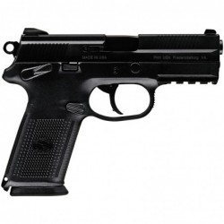 FN America FNX-9, DA/SA, Semi-automatic, Full Size Pistol, 9mm, 4" Barrel, Polymer Frame, Black Finish, Fixed 3-Dot Sights, Man