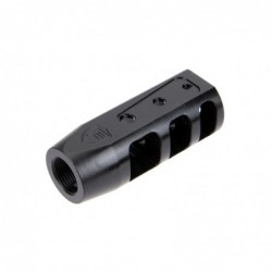 View 2 - Fortis Manufacturing, Inc. RED Muzzle Brake, 5.56MM, Nitride Coated, Black Finish F-RED