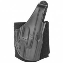 Galco Ankle Glove Ankle Holster, Fits Glock 19/23/32/36, Right Hand, Black Leather AG226B
