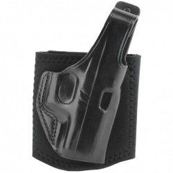 View 1 - Galco Ankle Glove Ankle Holster, Fits Glock 43/43X, Right Hand, Black Leather AG800B
