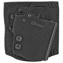 Galco Ankle Guard (Ankle Holster), Right Hand, Fits Glock 43/43X, Black Leather Finish AGD800B