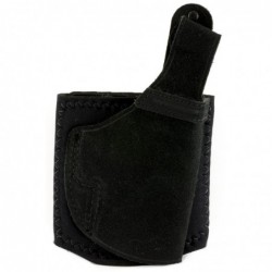 Galco Ankle Lite Ankle Holster, Fits Glock 19/23, Right Hand, Black Leather AL226B