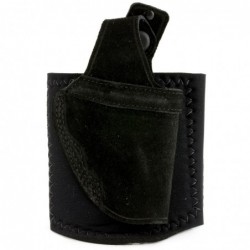 View 1 - Galco Ankle Lite Ankle Holster, Fits Ruger LCR, Right Hand, Black Leather AL300B