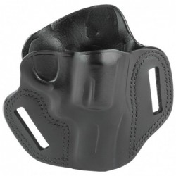 Galco Combat Master Belt Holster, Fits S&W L Frame with 2.5" Barrel, Right Hand, Black Leather CM102B