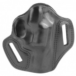 Galco Combat Master Belt Holster, Fits Ruger SP101, Right Hand, Black Leather CM118B