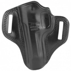 View 2 - Galco Combat Master Belt Holster, Fits Beretta 92F, Right Hand, Black Leather CM202B