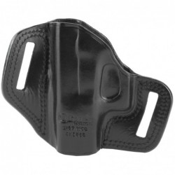 View 2 - Galco Combat Master, Belt Holster, Fits Glock 26/27/33, Right Hand, Black Leather CM286B