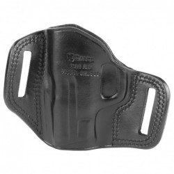 View 2 - Galco Combat Master Belt Holster, Fits S&W Shield, RightHand, Black Leather CM652B