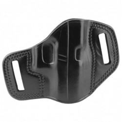 View 1 - Galco Combat Master Belt Holster, Fits Glock 43/43X, Right Hand, Black Leather CM800B