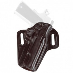Galco Concealable Belt Holster, Fits 1911 With 5" Barrel, Right Hand, Black Leather CON212B