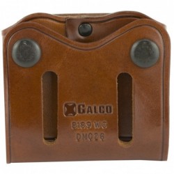View 2 - Galco DMC Pouch, Fits Single Stack Magazines 45ACP, Ambidextrous, Tan Leather DMC26