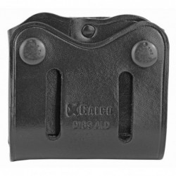 View 2 - Galco DMC Pouch, Fits Single Stack Magazines, Ambidextrous, Black Leather DMC26B