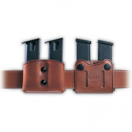 Galco DMC Pouch, Fits Double Stack Magazines 45ACP, Ambidextrous, Tan Leather DMC28