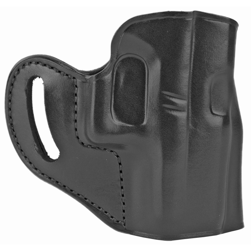 Galco HORNET STRONGSIDE/CROSSDRAW Belt Holster, Right Hand, Fits Glock 43/43X, Mossberg MC1SC, Black Leather HT800B