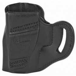 View 2 - Galco HORNET STRONGSIDE/CROSSDRAW Belt Holster, Right Hand, Fits Glock 43/43X, Mossberg MC1SC, Black Leather HT800B