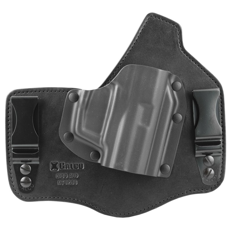 Galco Kingtuk Holster, Fits HK VP9 & P30, Right Hand, Kydex and Leather, Black KT428B