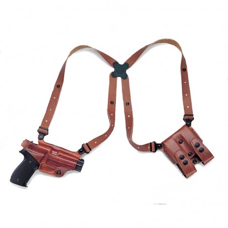 Galco Miami Classic Shoulder Holster, Fits Beretta 92F, Right Hand, Tan Leather MC202