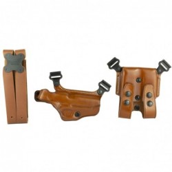 Galco Miami Classic Shoulder Holster, Fits Colt Government with 3-5" Barrel, Right Hand, Tan Leather MC212